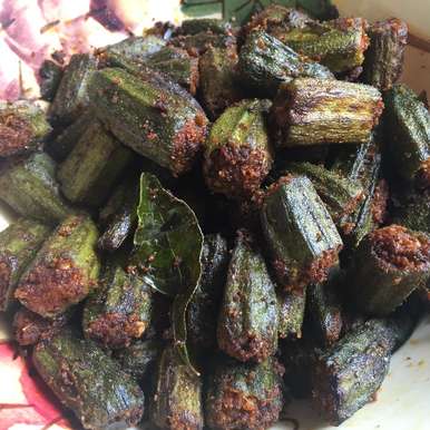 Bhindi Fry (Crispy Mangalore Style Lady's Fingers Fry) recipe by Antara Navin at BetterButter