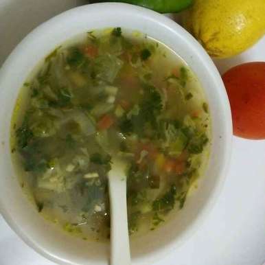 Vegetable Lemon Coriander Soup Recipe By Archana Lokhande At