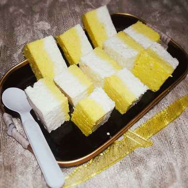 Two Layared Steamed Cottage Cheese Cake Recipe By Mamata Nayak In