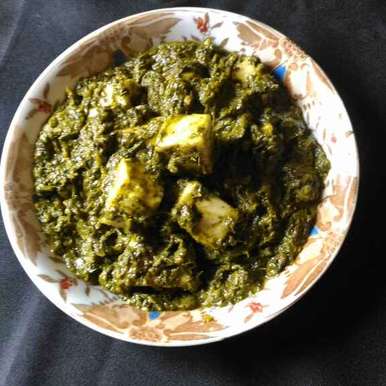 Spinach Cottage Cheese In Hyderabad S Style Recipe By Runu