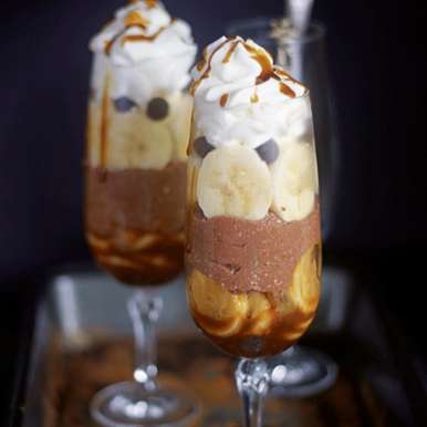Caramel Banana And Cottage Cheese Parfaits Recipe By Sushma Iyer