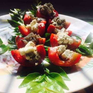 Tomato And Cottage Cheese Salad Recipe By Sweetysanjay Tayal At