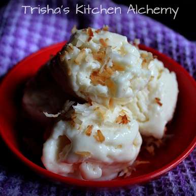 Tender Coconut Ice Cream (Eggless) recipe by Trisha Rudra ...